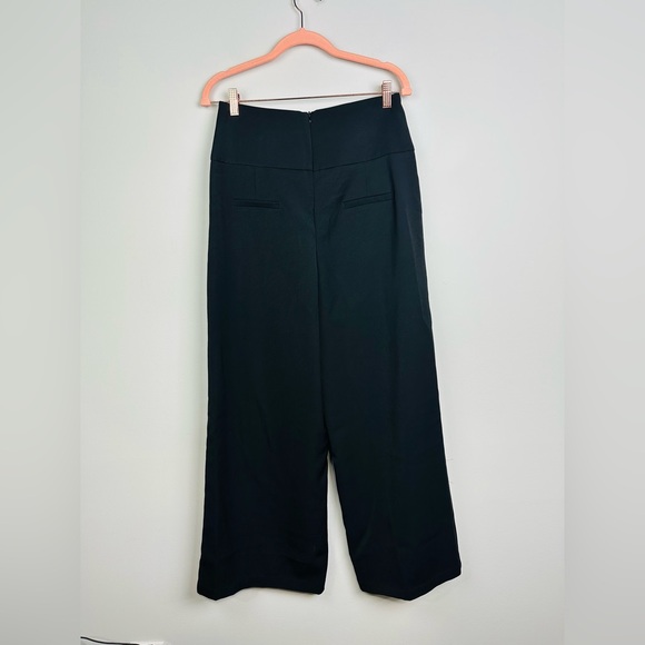 HALARA NWT Black Wide-Leg Pants with Gold Buttons Size Medium - Picture 6 of 11